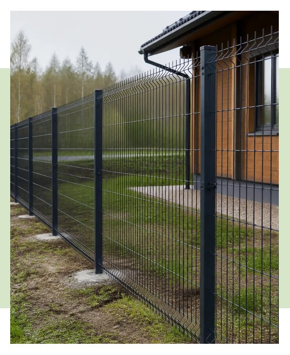 Забор 3Д на столбах с креплением в Ульяновске по цене от 3600 р. | ЗаборЭксеперт-Улн