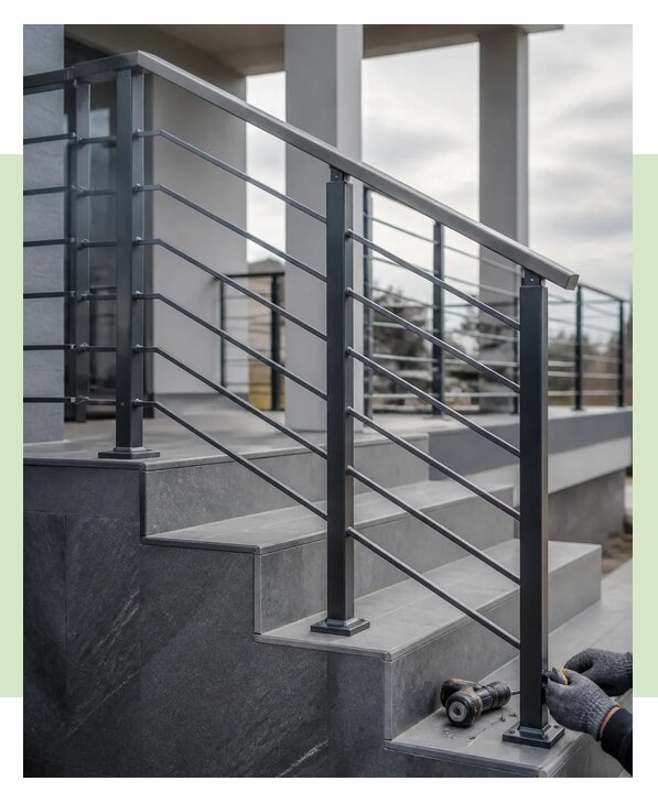 Изготовление и монтаж перильных ограждений под ключ в Ульяновске